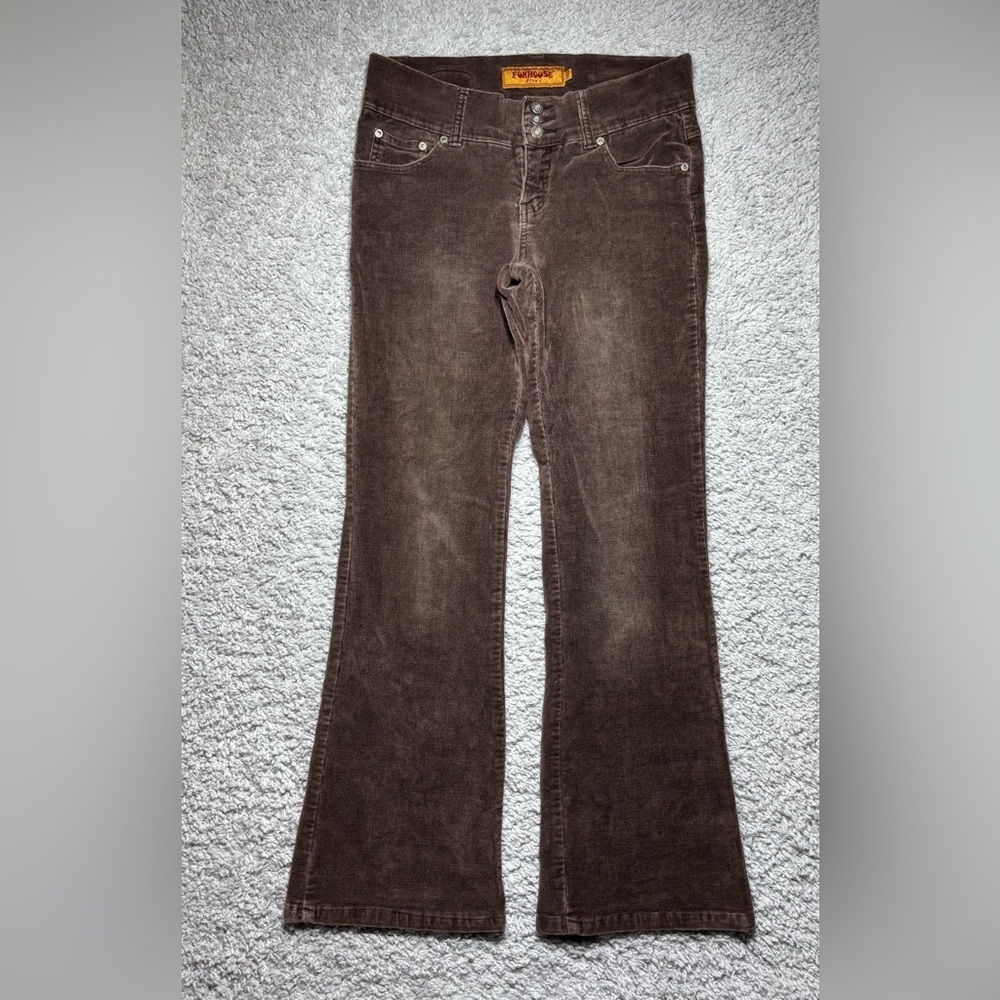 Funhouse Pants Womens 7 Corduroy Flare Bell Bottoms Hippie BOHO Festival Party